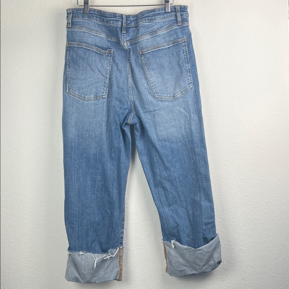 Pilcro women’s Blue ankle Cropped Cuffed Jeans Size 33P - Picture 4 of 4